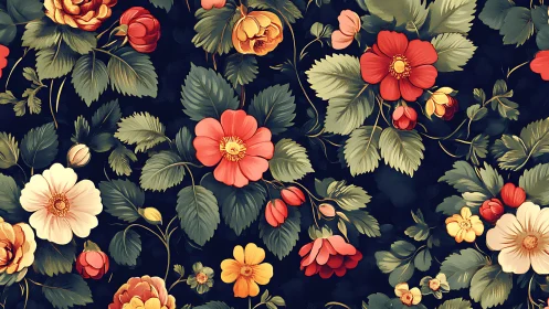 Garden Dreams on Midnight Velvet.