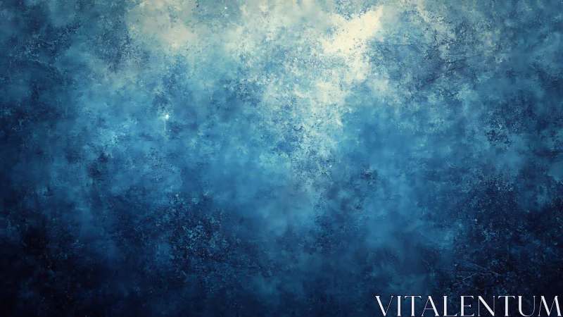 Soft blue abstract glow gently opens into calming light