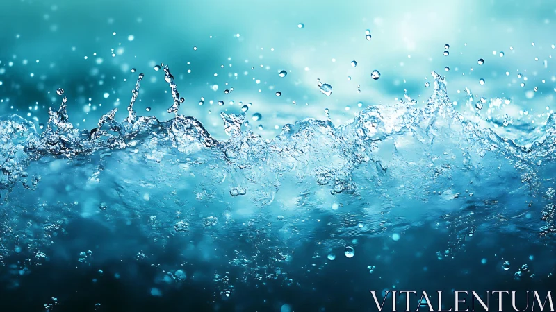 Liquid acrobatics leap skyward in a turquoise water burst