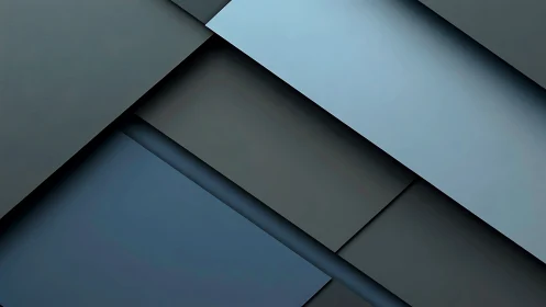 Midnight steel planes slide in layered geometric hush.