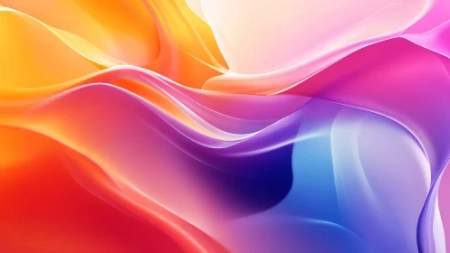 Silken neon waves glide across a sunlit digital horizon