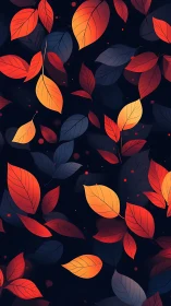 Chromatic foliage tessellation in layered digital gradient space.