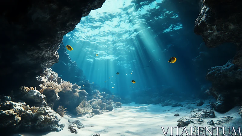 Sunbeams choreograph a quiet ballet in this coral canyon