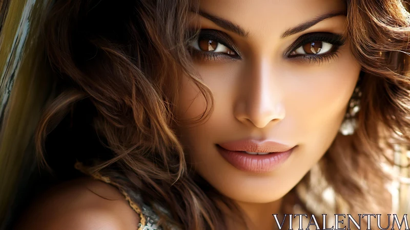 Photorealistic close-up portrait with cinematic beauty lighting.