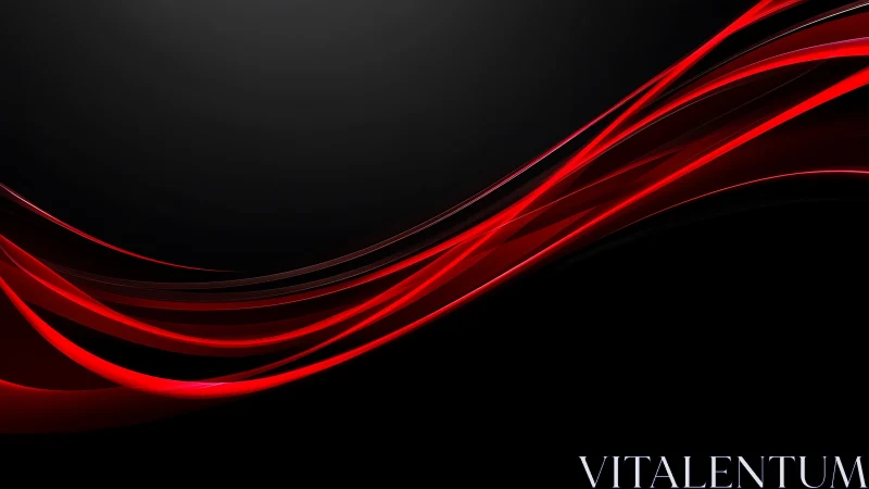 Digital waveform ribbons on high-contrast black ground.