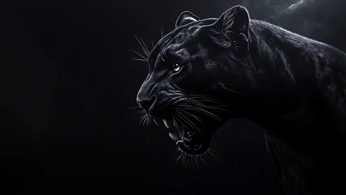 Midnight Prowler Emerges with Crystalline Eyes