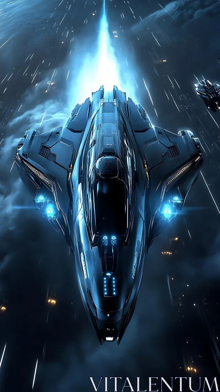 Hypersonic deep-space interceptor with ion drive plume