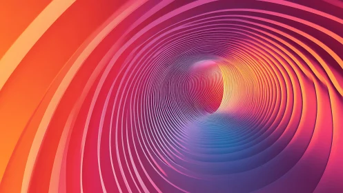 Glowing rainbow tunnel of light that gently pulls you inward.