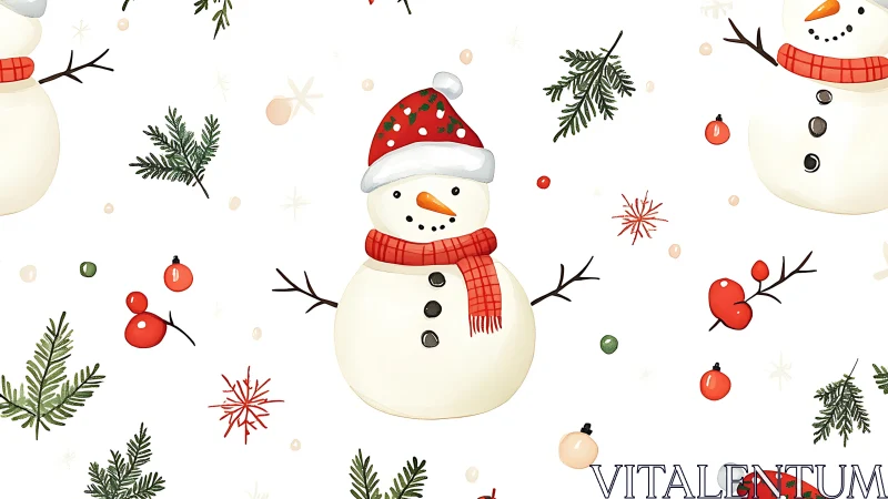 Cheerful snowmen share cozy winter joy on a bright day