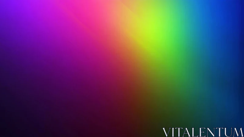 Diagonal multicolor gradient field renders smooth spectral fusion