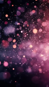 Soft pink stardust drifting through a dreamy twilight sky.