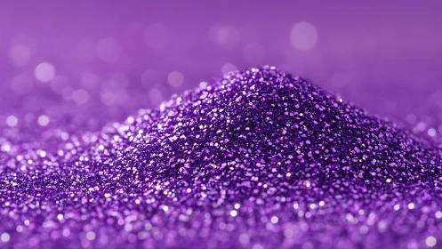 Glittering violet dunes quietly masquerade as cosmic sand