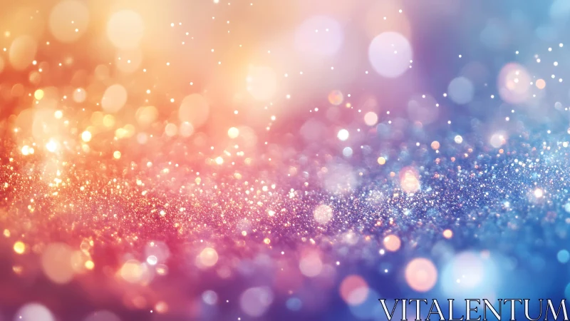 Sparkling Abstract Glitter Background in Warm and Cool Tones.