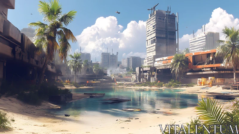 Sunken City Lagoon Dreams Between Concrete Ruins.