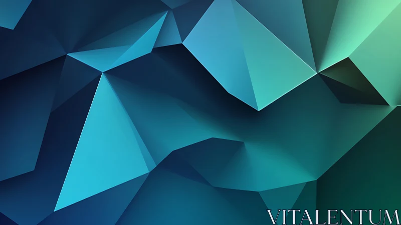 Gentle teal geometry unfolding in calm layered shapes.