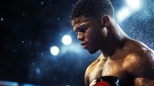 Champion in the Ring: Strength and Determination Shine Bright.