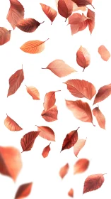 Dynamic vector field of autumn leaves in free-fall motion.