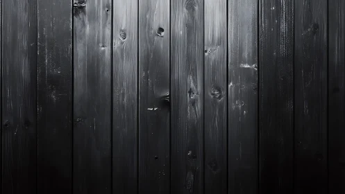Black painted wooden planks with visible grain texture.
