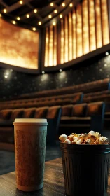 Cinematic hush with coffee steam and midnight popcorn glow.