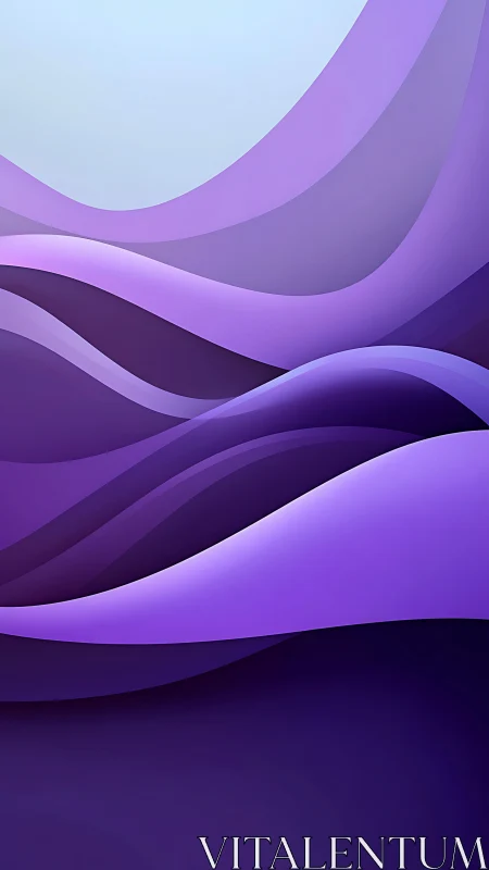 Layered violet wave gradients with smooth flowing curves.