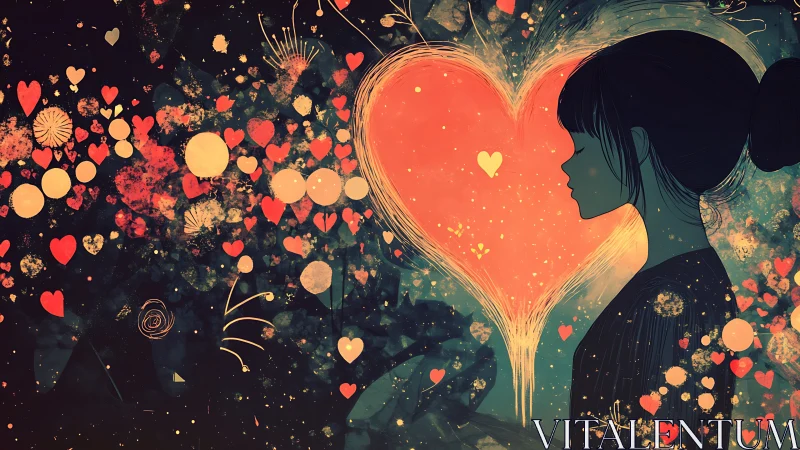 Two Souls Connected in Love's Glow.