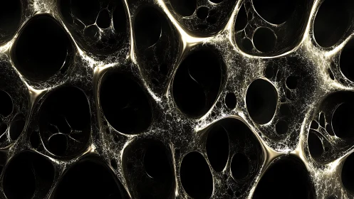 Luminescent void cells drift in an abstract cosmic lattice