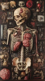 Cabinet of Curious Anatomy and Brooding Bonescape.