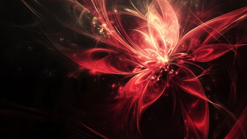 Fractal plasma blossom with radiating luminous filaments.