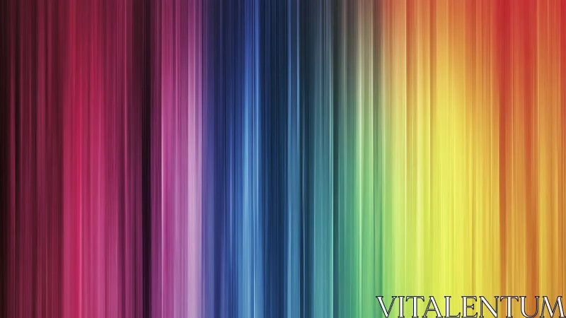 Glowing vertical rainbow stripes flow in a soothing color wave