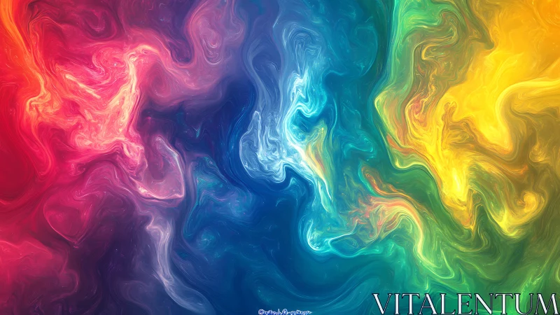 Multispectral fluid dynamics swirl in high-saturation chroma field.