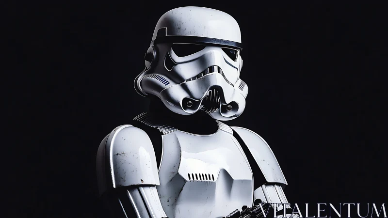 Specular-rendered stormtrooper armor under controlled studio lighting.