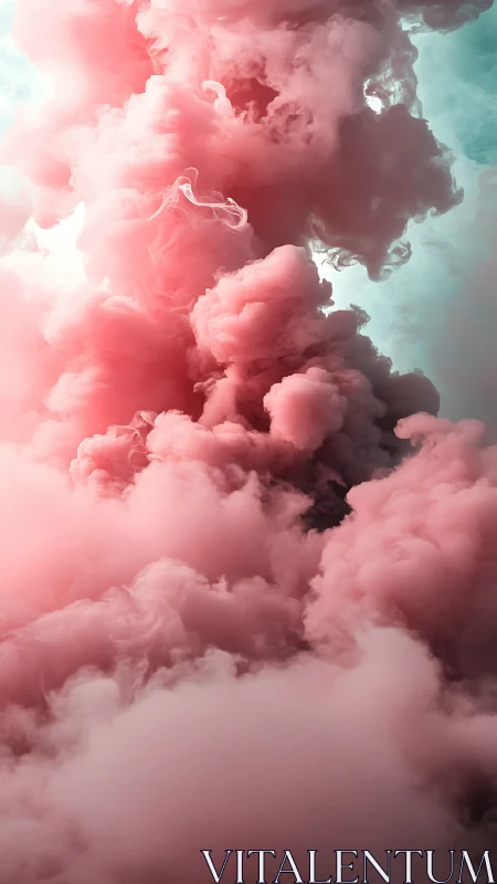 Blush-tinted smoke clouds drift through luminous dreamlight.
