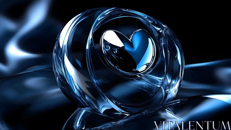 Luminous Glass Orb: A Dance of Light and Reflection.