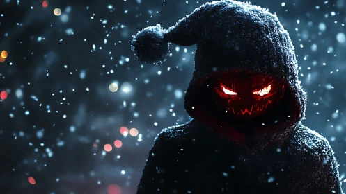 Snowbound nightmare stalks the winter night with burning eyes.