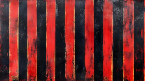 Bold red and black vertical stripes in grunge abstract style.