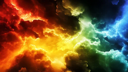 Spectral turbulence in volumetric nebular cloudfields rendered.