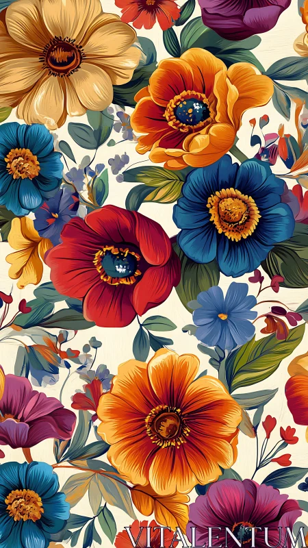 Vibrant Garden of Blooming Happiness and Color.