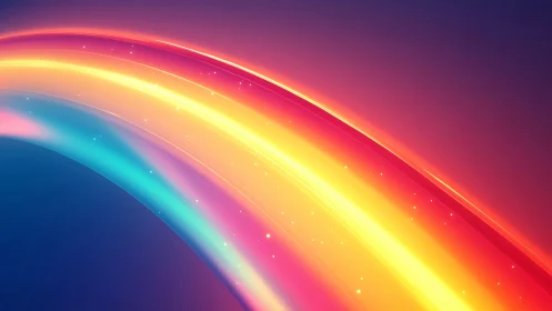 Neon ribbons race through midnight, sketching electric dawn