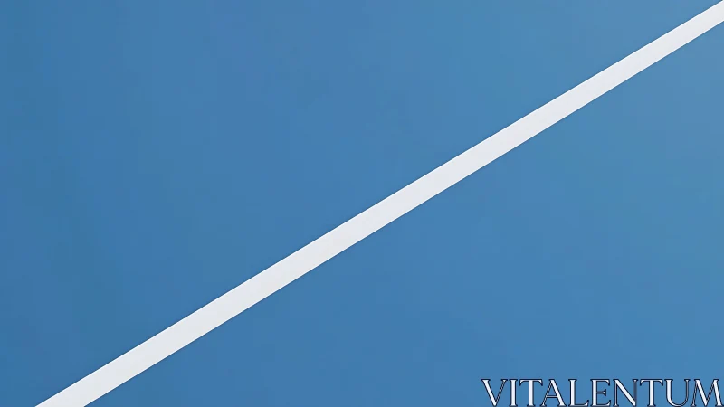 Oblique white boundary across uniform blue planar field.