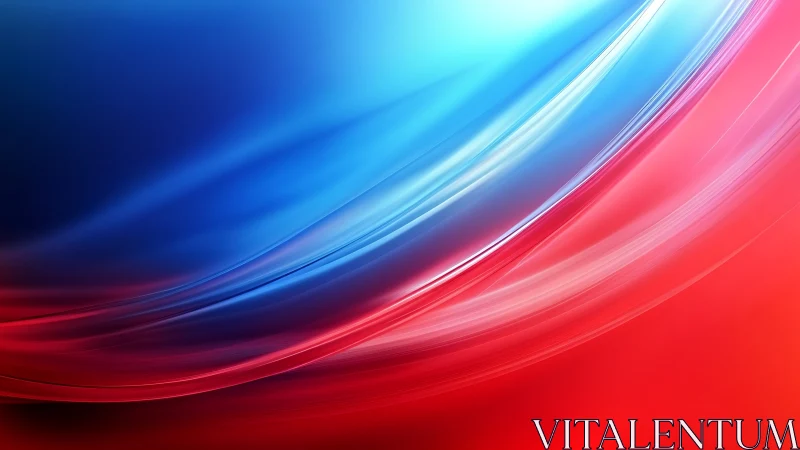 Flowing blue and red light waves in a friendly motion.