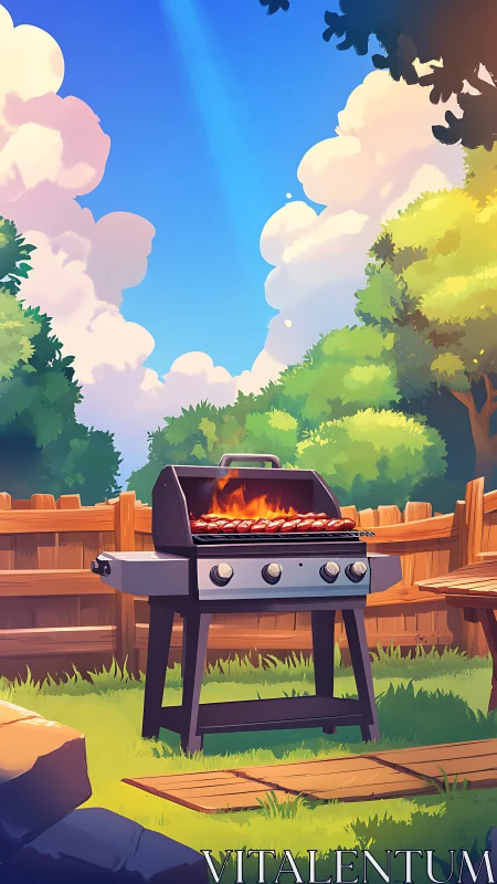 Backyard BBQ Bliss in Summer.