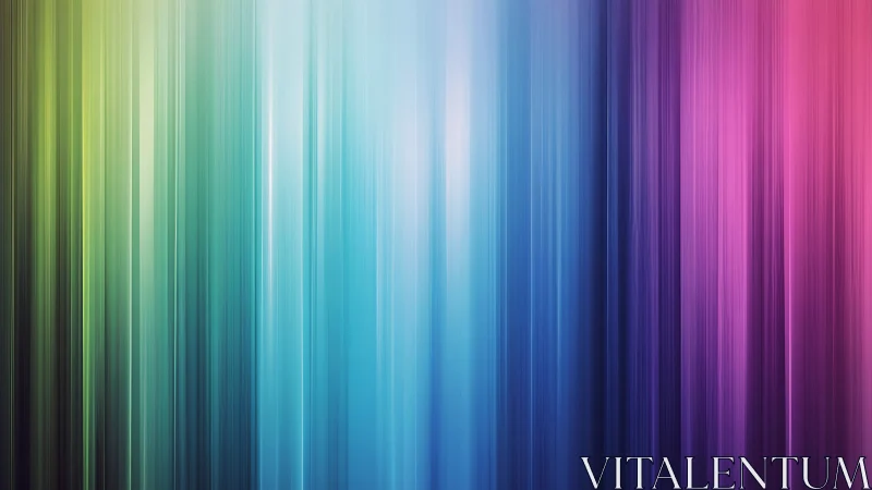 Vertical chromatic light streams in blended rainbow spectrum.