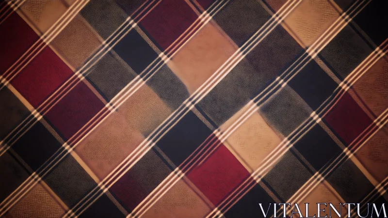 Diagonal tartan daydream folds color into gentle rhythm