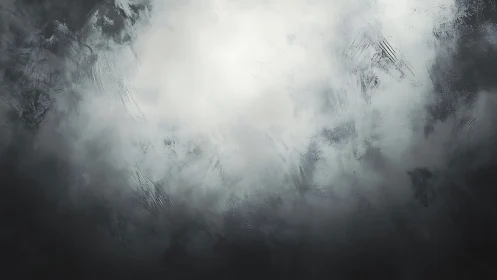 Muted gray cloud vortex swirls across textured abstract sky