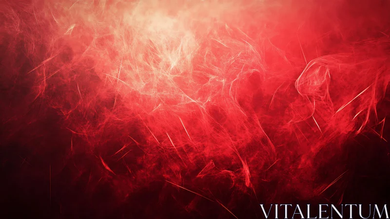 Abstract red smoke and light background with ethereal texture.