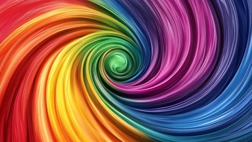 Colorful swirling rainbow spiral welcomes playful imagination