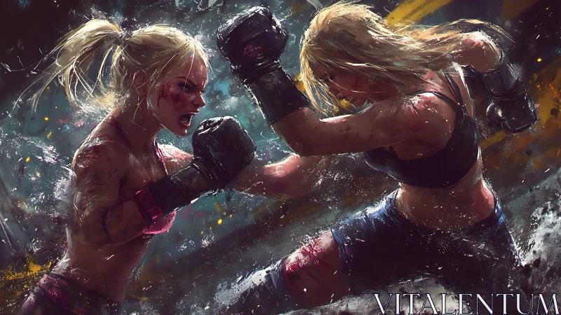 Warriors Clash in Luminous Combat Arena.