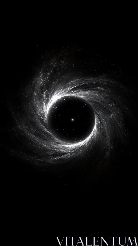 Starlit Gravity Well Spinning a Silver Ring of Silence.