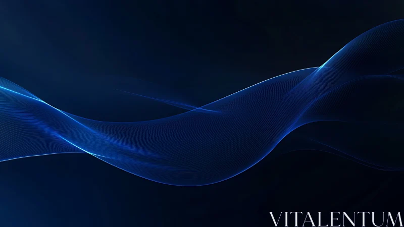 Midnight blue waveforms drifting through digital night.