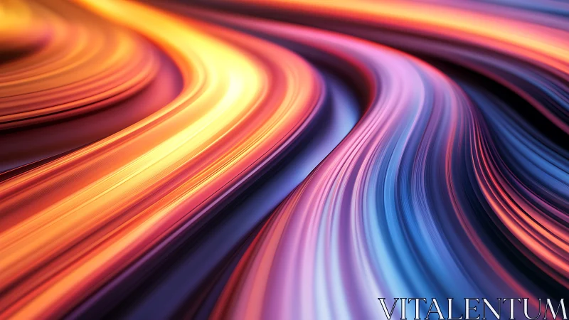 River of neon light flowing through a dreamlike horizon.